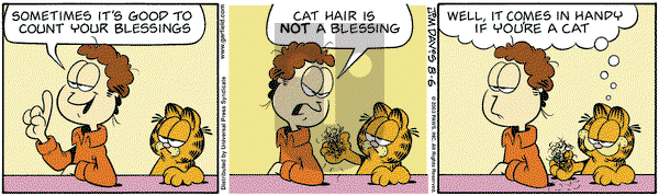 Garfield on Wednesday August 6, 2003 Comic Strip