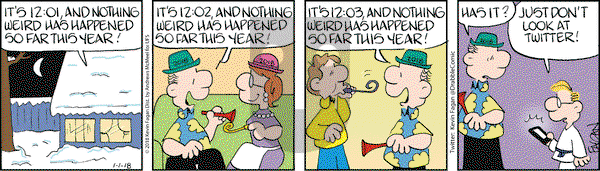 Drabble on Monday January 1, 2018 Comic Strip