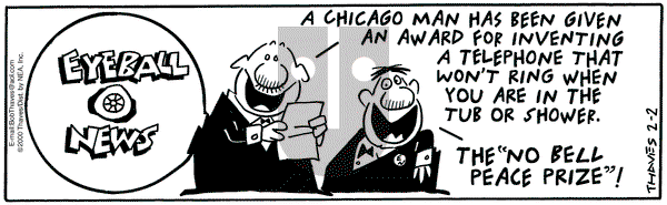 Frank and Ernest on Wednesday February 2, 2000 Comic Strip