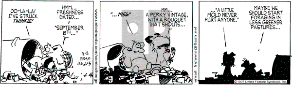 Over the Hedge on Tuesday September 2, 1997 Comic Strip