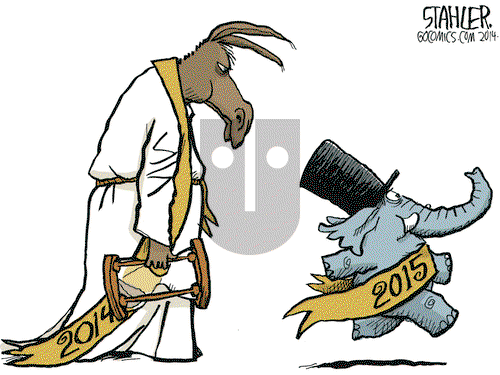 Jeff Stahler on Wednesday December 31, 2014 Comic Strip