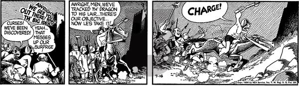 Alley Oop on Friday July 16, 1954 Comic Strip