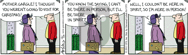 The Born Loser on Monday December 19, 2011 Comic Strip