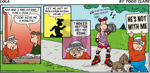 Lola on Sunday April 17, 2016 Comic Strip