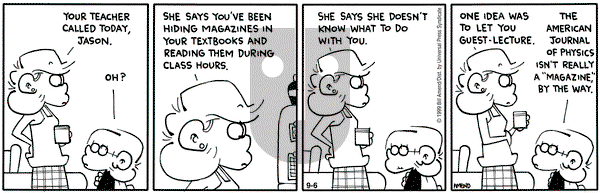 FoxTrot on Friday September 6, 2002 Comic Strip