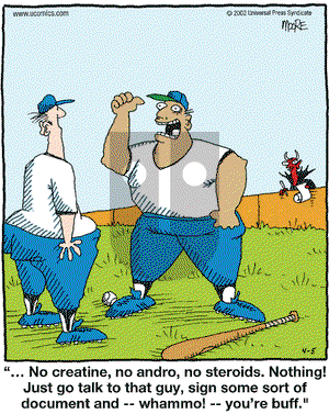 In the Bleachers on Friday April 5, 2002 Comic Strip