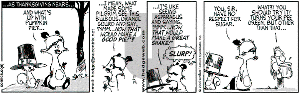 Over the Hedge on Tuesday November 19, 2002 Comic Strip