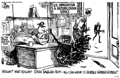 Pat Oliphant on Monday November 25, 1985 Comic Strip
