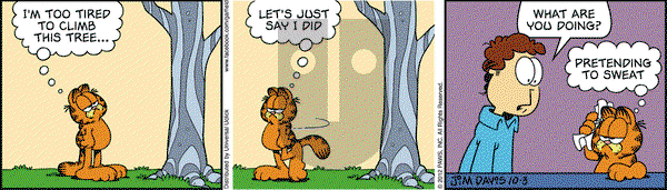 Garfield - Wednesday October 3, 2012 Comic Strip