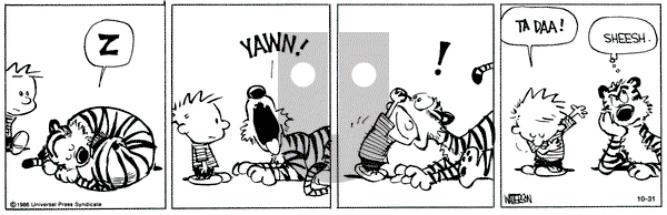 Calvin and Hobbes on Thursday October 31, 1991 Comic Strip