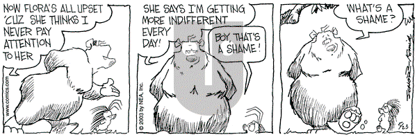 The Grizzwells on Thursday July 24, 2003 Comic Strip