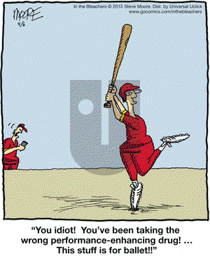 In the Bleachers on Saturday April 6, 2013 Comic Strip
