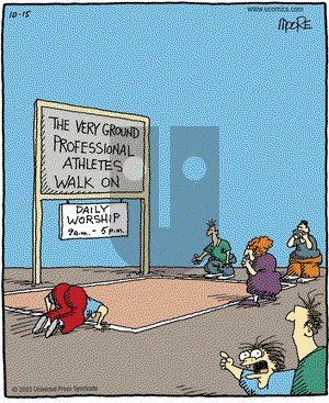 In the Bleachers on Wednesday October 15, 2003 Comic Strip