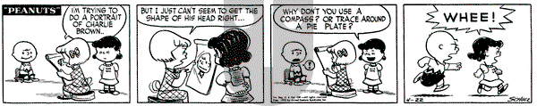 Peanuts on Wednesday April 22, 1953 Comic Strip