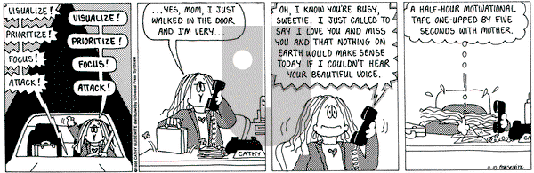 Cathy Classics on Friday November 10, 1995 Comic Strip