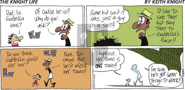 The Knight Life on Sunday November 8, 2015 Comic Strip
