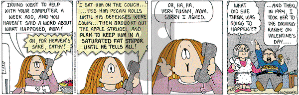Cathy Classics on Monday September 20, 1999 Comic Strip