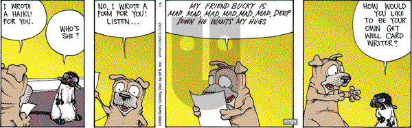 Get Fuzzy on Friday January 9, 2009 Comic Strip