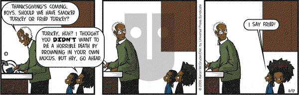 The Boondocks on Thursday November 17, 2005 Comic Strip