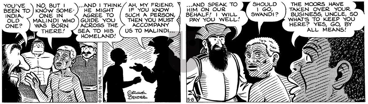 Alley Oop - Tuesday May 8, 2001 Comic Strip