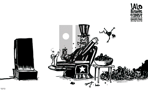 Lalo Alcaraz on Tuesday December 13, 2005 Comic Strip