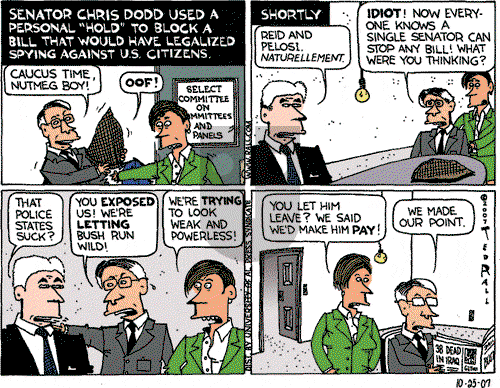 Ted Rall on Thursday October 25, 2007 Comic Strip