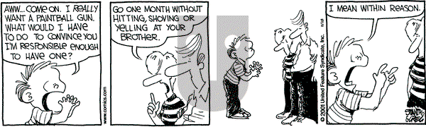 The Buckets on Wednesday November 28, 2001 Comic Strip