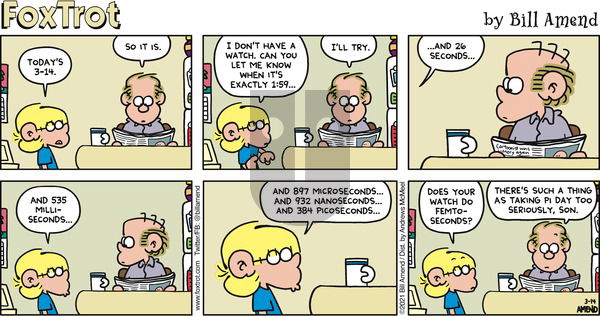 FoxTrot on Sunday March 14, 2021 Comic Strip