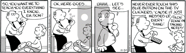Drabble on Wednesday November 20, 2002 Comic Strip