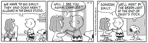 Peanuts on Friday August 13, 1999 Comic Strip
