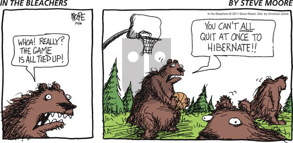 In the Bleachers on Sunday October 16, 2011 Comic Strip