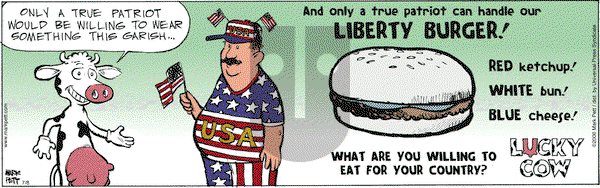Lucky Cow on Saturday July 8, 2006 Comic Strip