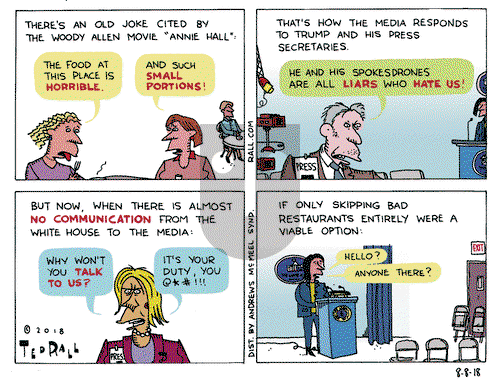 Ted Rall on Wednesday August 8, 2018 Comic Strip