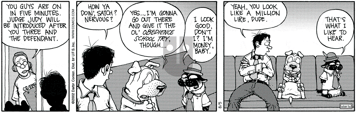 Get Fuzzy - Monday August 5, 2002 Comic Strip