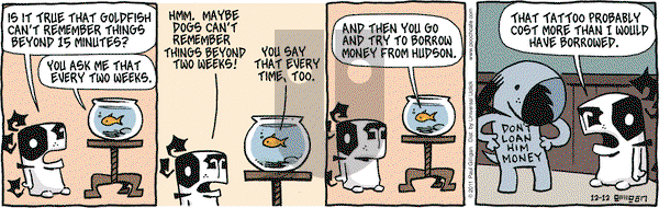 Pooch Cafe on Monday December 12, 2011 Comic Strip