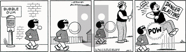 Nancy on Tuesday January 11, 1955 Comic Strip