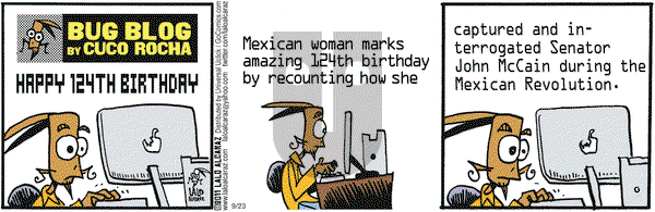 La Cucaracha on Friday September 23, 2011 Comic Strip