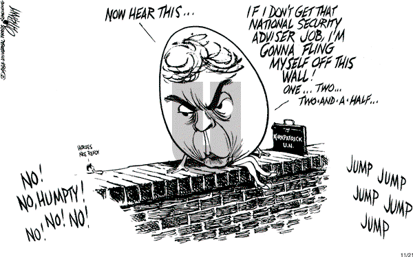 Pat Oliphant - Wednesday November 21, 1984 Comic Strip
