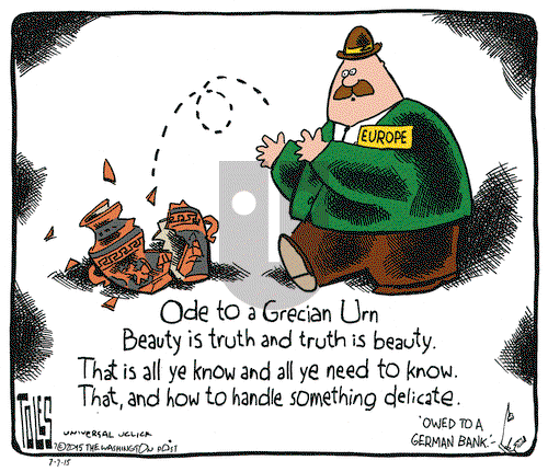 Tom Toles on Tuesday July 7, 2015 Comic Strip