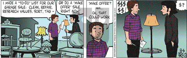 Luann on Monday August 6, 2018 Comic Strip