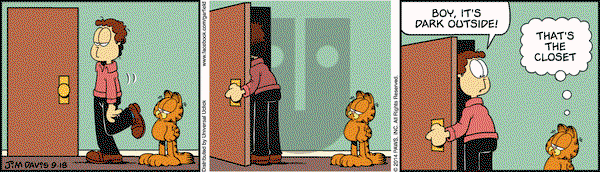 Garfield on Thursday September 18, 2014 Comic Strip