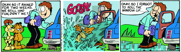 Garfield on Thursday August 31, 1989 Comic Strip