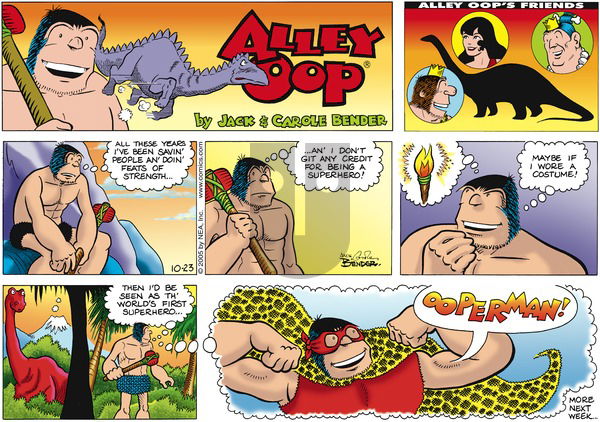 Alley Oop on Sunday October 23, 2005 Comic Strip