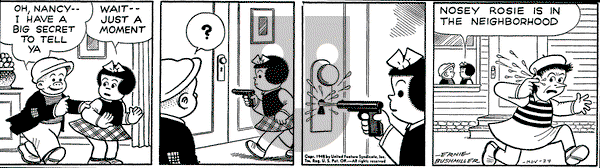 Nancy on Wednesday November 24, 1948 Comic Strip