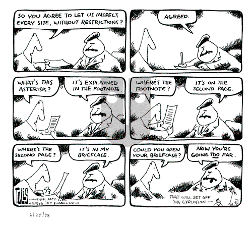 Tom Toles on Wednesday February 25, 1998 Comic Strip