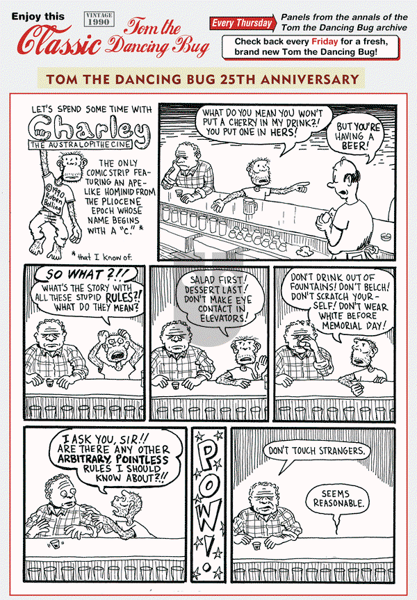 Tom the Dancing Bug on Thursday July 2, 2015 Comic Strip