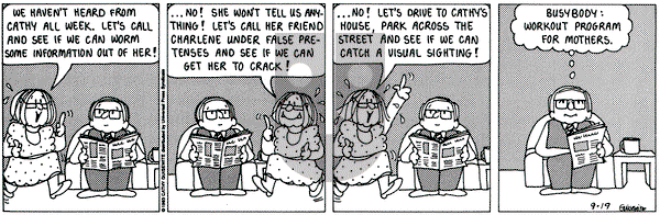 Cathy Classics on Saturday September 19, 1998 Comic Strip