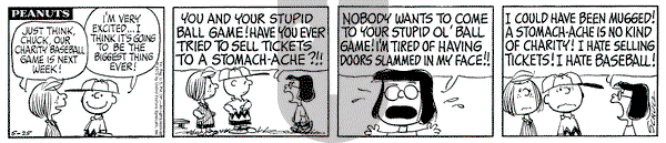 Peanuts on Friday May 25, 1973 Comic Strip