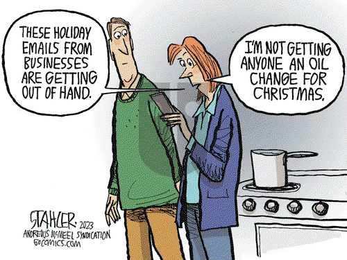 Jeff Stahler - Wednesday November 29, 2023 Comic Strip