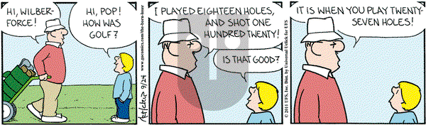 The Born Loser on Saturday September 24, 2011 Comic Strip